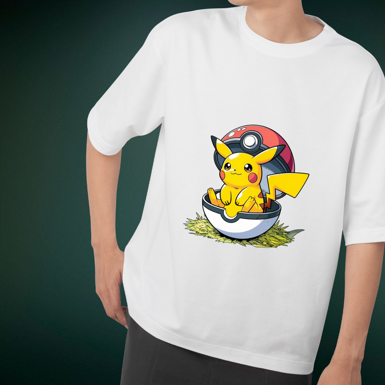 Pikachu Pokéball Adventure Graphic T-Shirt”
