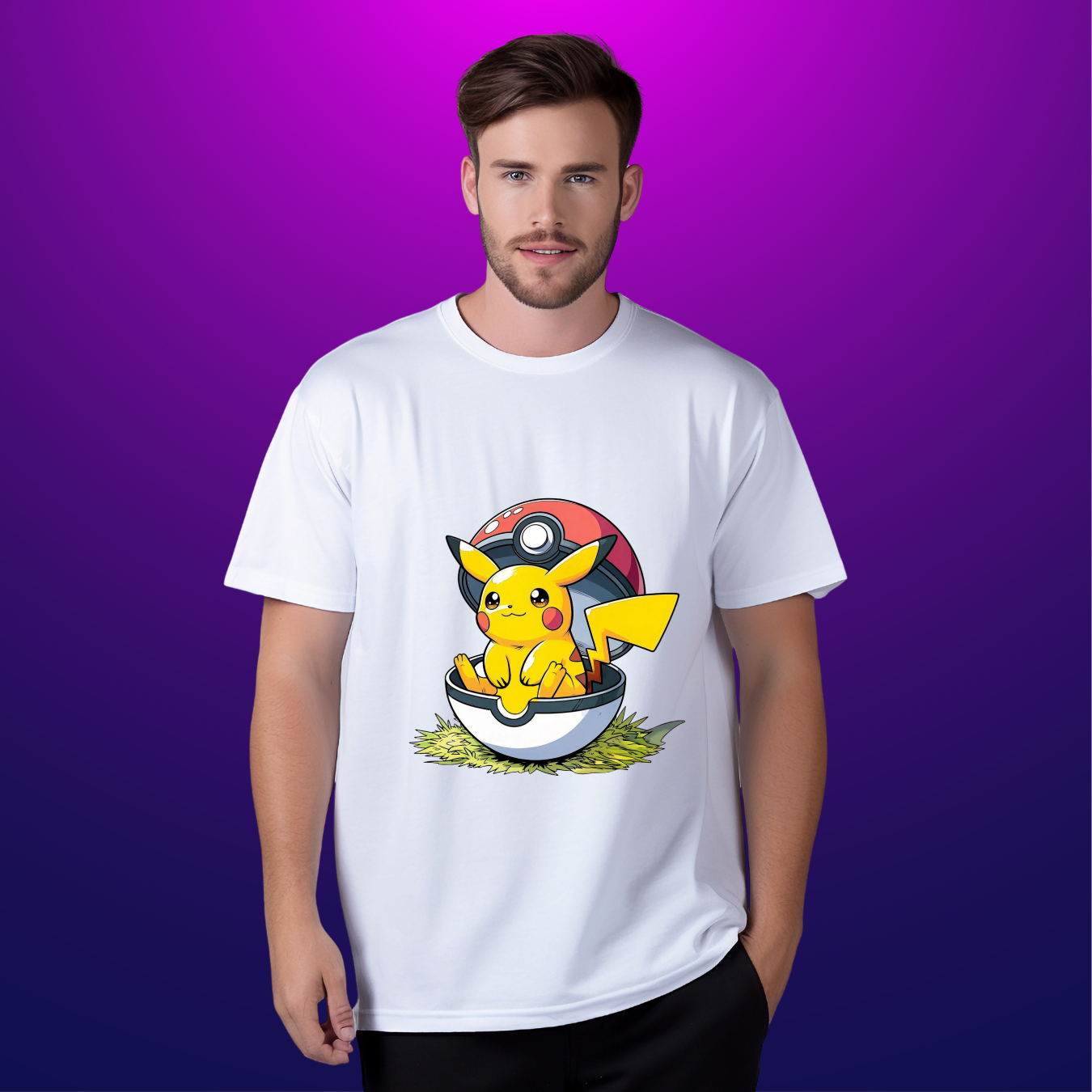 Pikachu Pokéball Adventure Graphic T-Shirt”