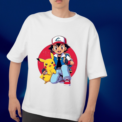 Ash & Pikachu Legendary Duo – Classic Pokémon Anime T-Shirt